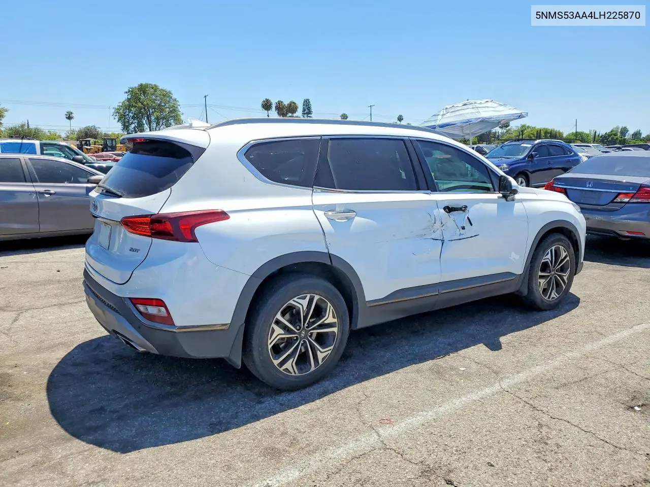 2020 Hyundai Santa Fe Limited 2.0T VIN: 5NMS53AA4LH225870 Lot: 60431646