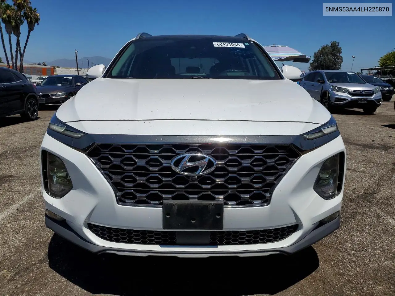 2020 Hyundai Santa Fe Limited 2.0T VIN: 5NMS53AA4LH225870 Lot: 60431646