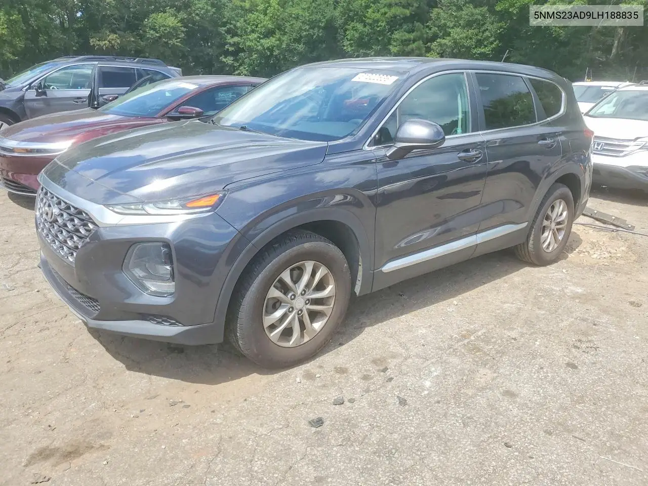 2020 Hyundai Santa Fe Se VIN: 5NMS23AD9LH188835 Lot: 61322636