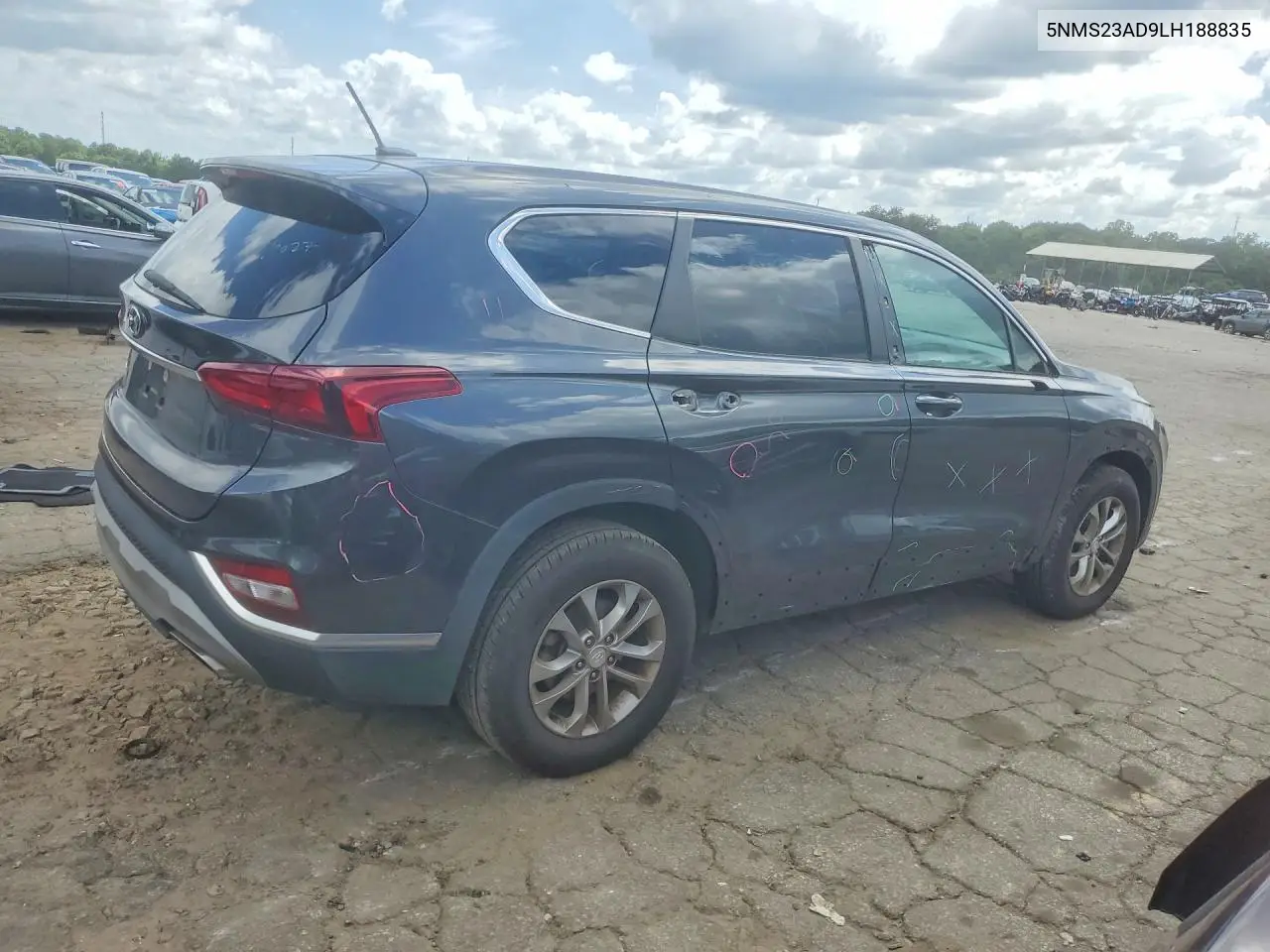 2020 Hyundai Santa Fe Se VIN: 5NMS23AD9LH188835 Lot: 61322636