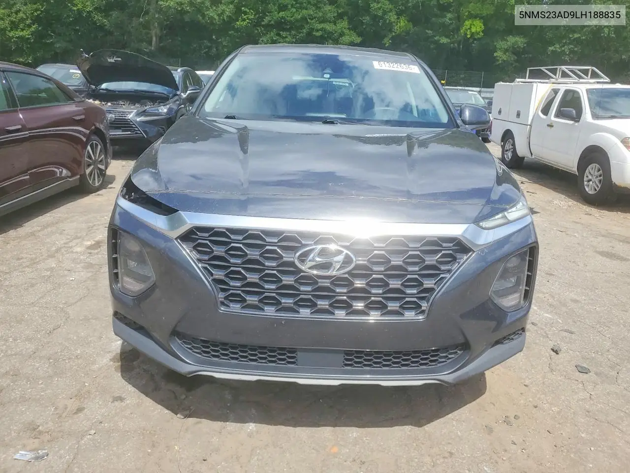 2020 Hyundai Santa Fe Se VIN: 5NMS23AD9LH188835 Lot: 61322636