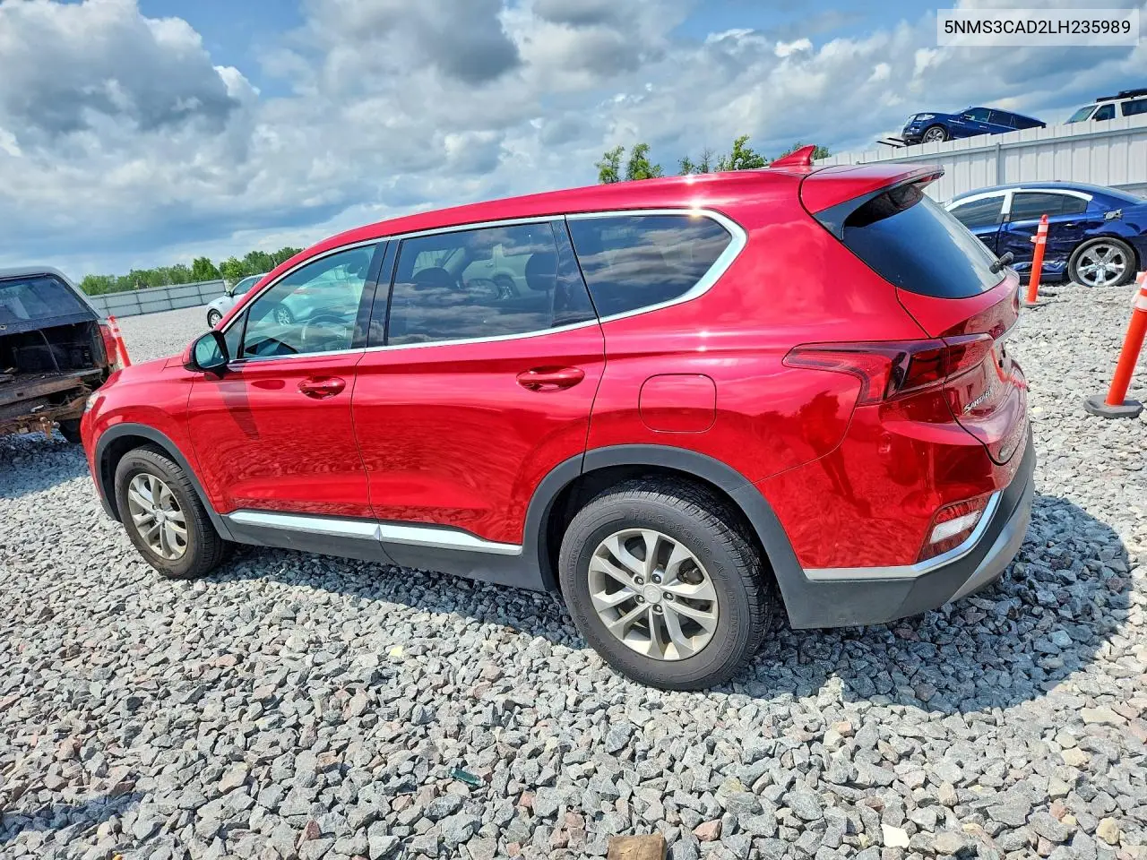2020 Hyundai Santa Fe Sel VIN: 5NMS3CAD2LH235989 Lot: 61396606