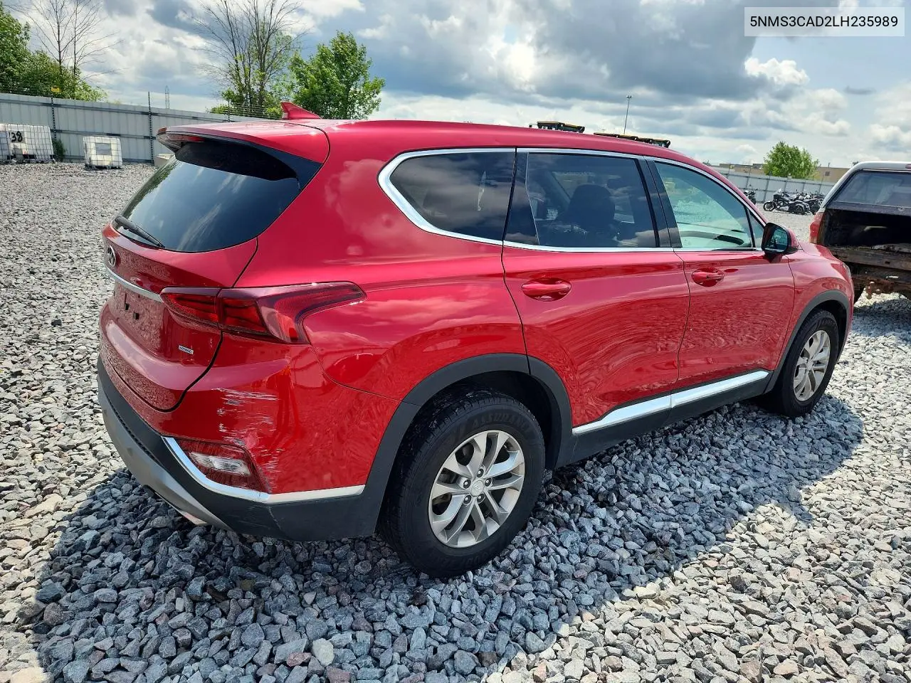 2020 Hyundai Santa Fe Sel VIN: 5NMS3CAD2LH235989 Lot: 61396606