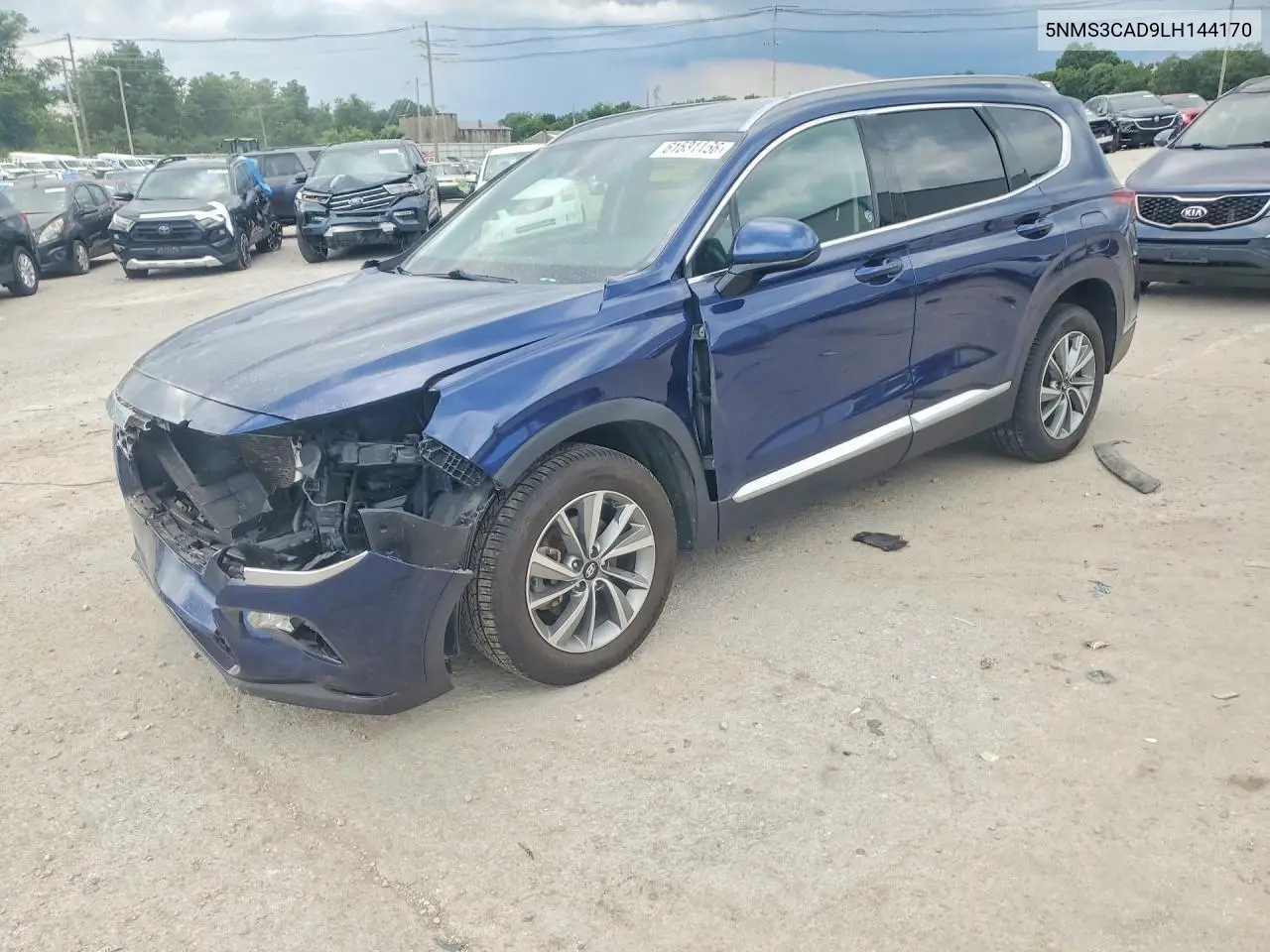 2020 Hyundai Santa Fe Sel VIN: 5NMS3CAD9LH144170 Lot: 61531166