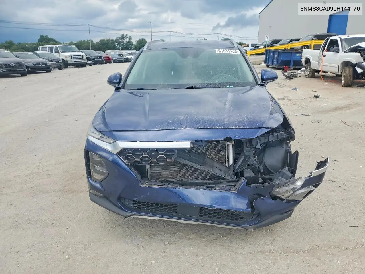 2020 Hyundai Santa Fe Sel VIN: 5NMS3CAD9LH144170 Lot: 61531166