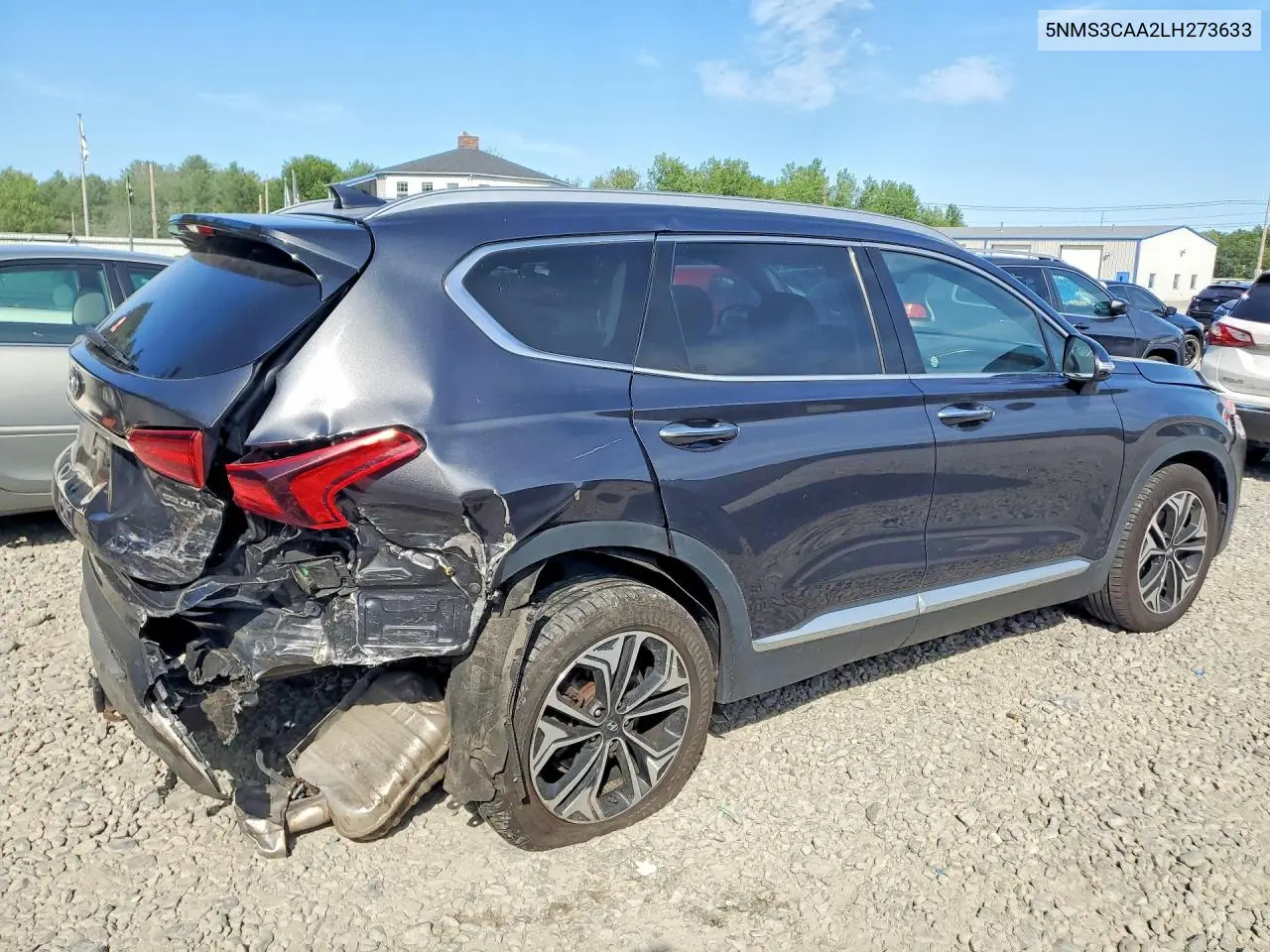 2020 Hyundai Santa Fe Sel 2.0T VIN: 5NMS3CAA2LH273633 Lot: 61696716