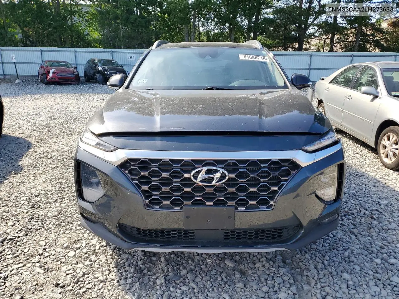 2020 Hyundai Santa Fe Sel 2.0T VIN: 5NMS3CAA2LH273633 Lot: 61696716