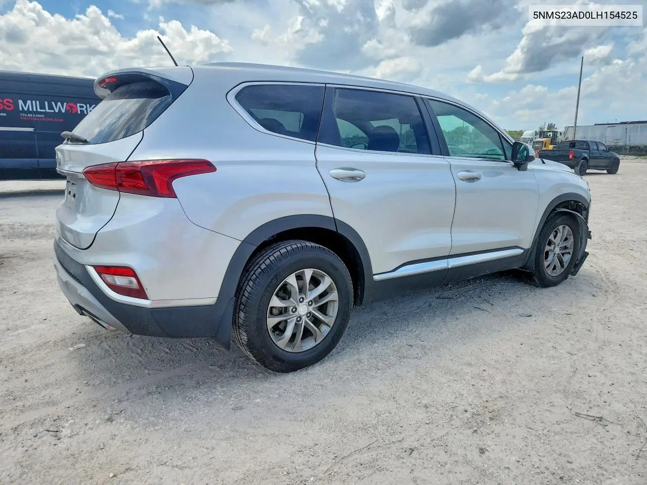 2020 Hyundai Santa Fe Se VIN: 5NMS23AD0LH154525 Lot: 85994225