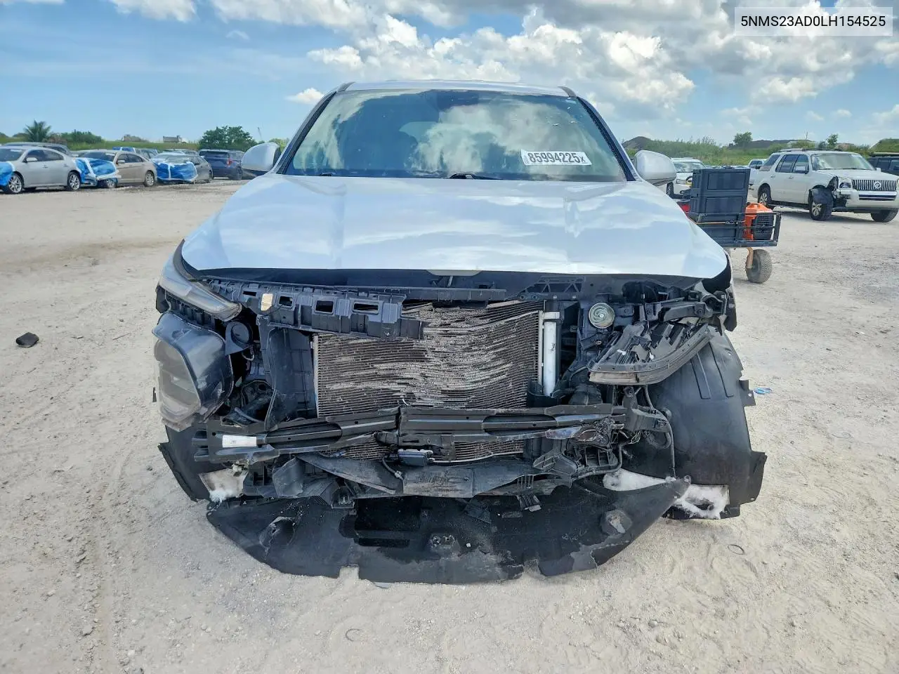 2020 Hyundai Santa Fe Se VIN: 5NMS23AD0LH154525 Lot: 85994225