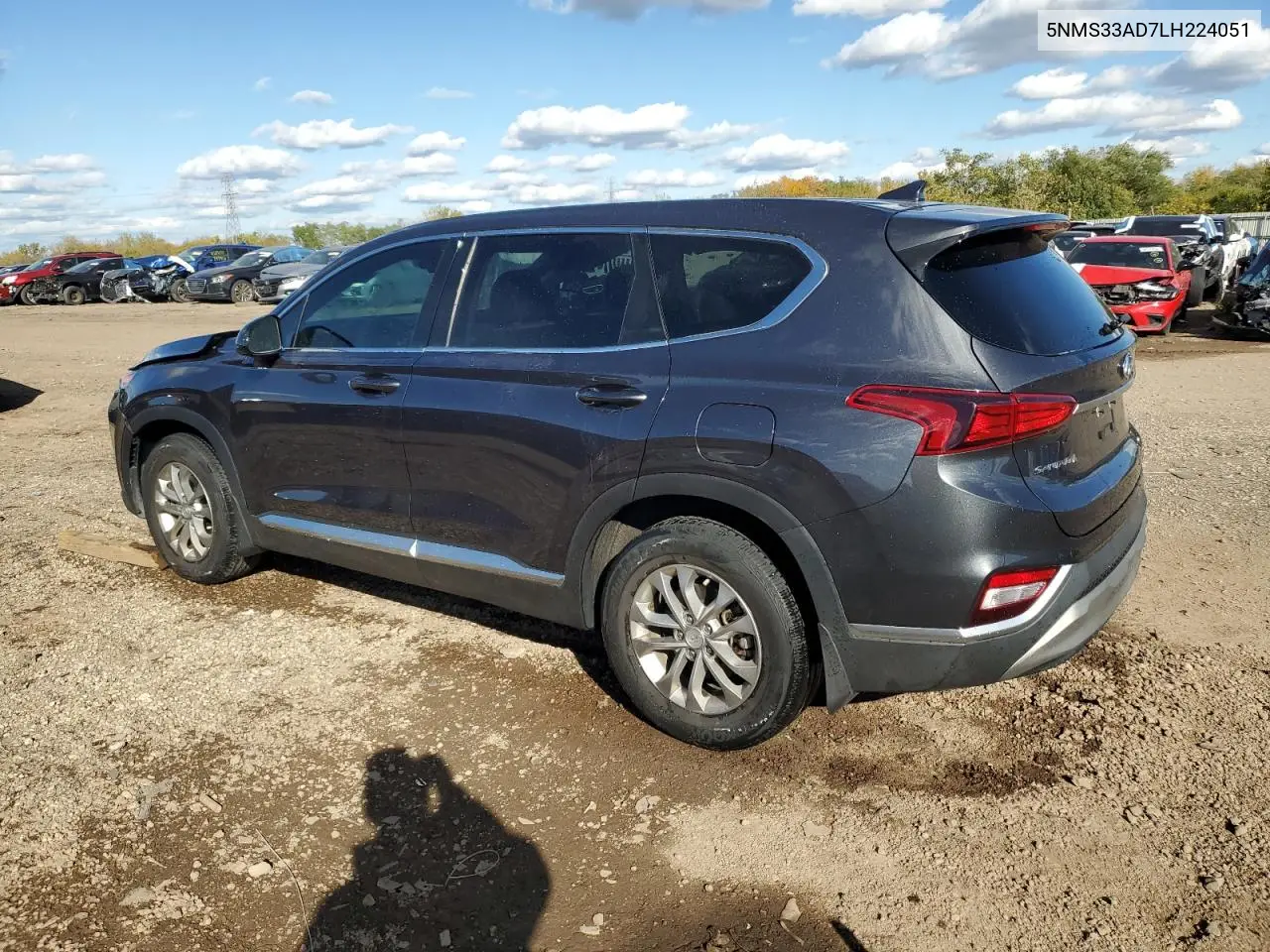 2020 Hyundai Santa Fe Sel VIN: 5NMS33AD7LH224051 Lot: 89575765