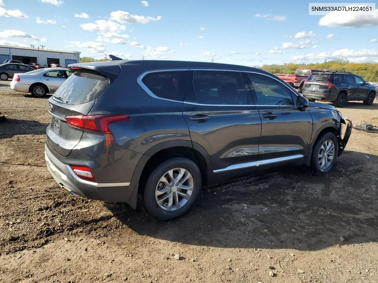 2020 Hyundai Santa Fe Sel VIN: 5NMS33AD7LH224051 Lot: 89575765