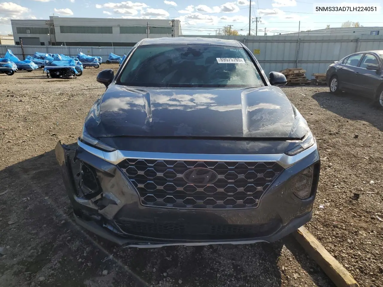 2020 Hyundai Santa Fe Sel VIN: 5NMS33AD7LH224051 Lot: 89575765