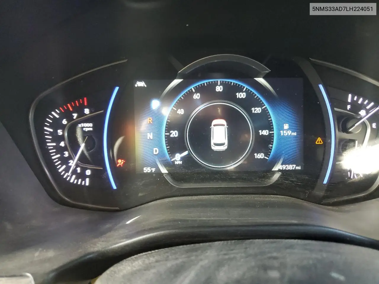 2020 Hyundai Santa Fe Sel VIN: 5NMS33AD7LH224051 Lot: 89575765