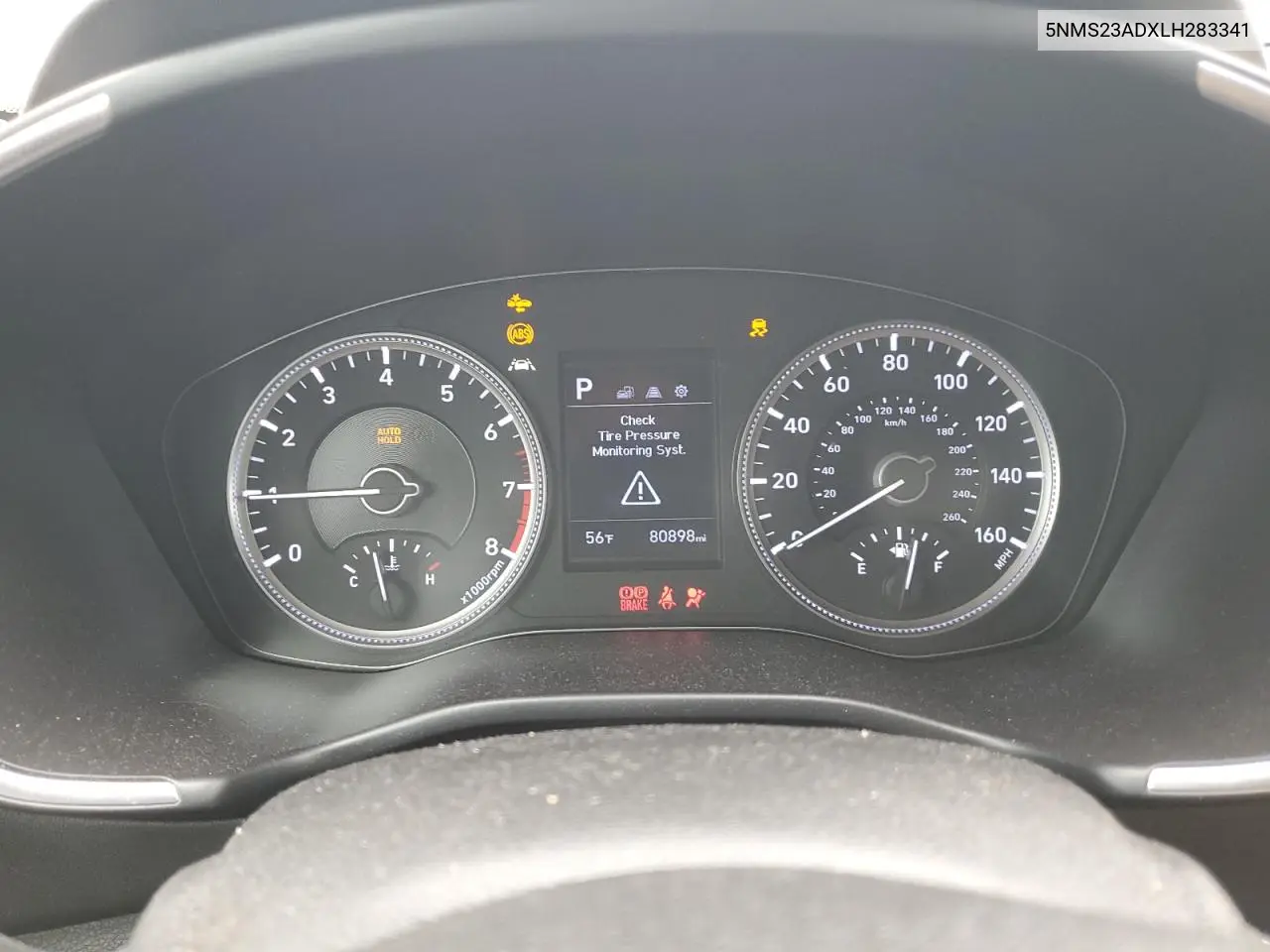 5NMS23ADXLH283341 2020 Hyundai Santa Fe Se