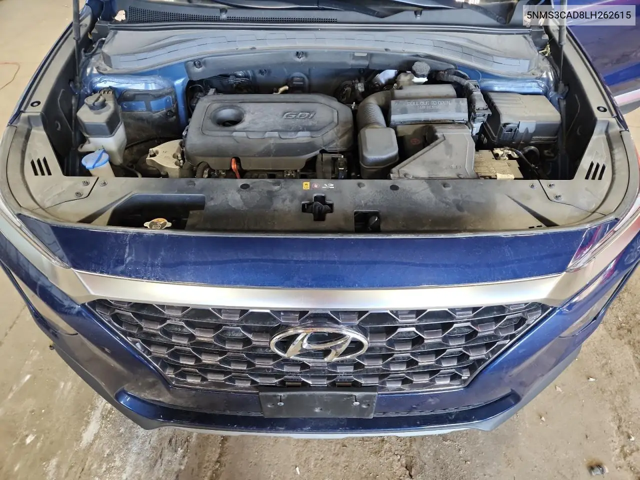 5NMS3CAD8LH262615 2020 Hyundai Santa Fe Sel