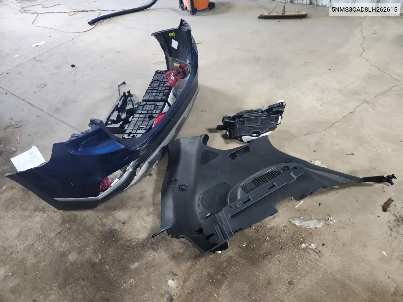 5NMS3CAD8LH262615 2020 Hyundai Santa Fe Sel