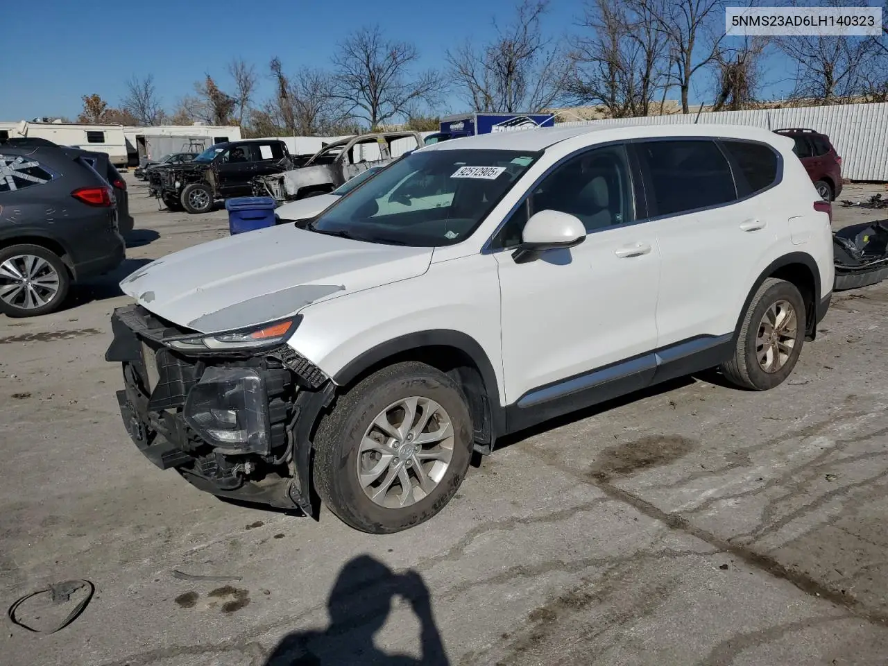 5NMS23AD6LH140323 2020 Hyundai Santa Fe Se