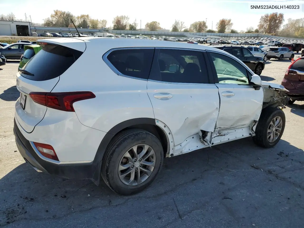 5NMS23AD6LH140323 2020 Hyundai Santa Fe Se