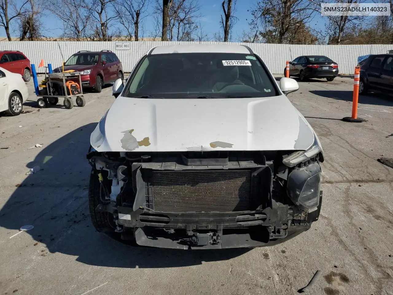 5NMS23AD6LH140323 2020 Hyundai Santa Fe Se