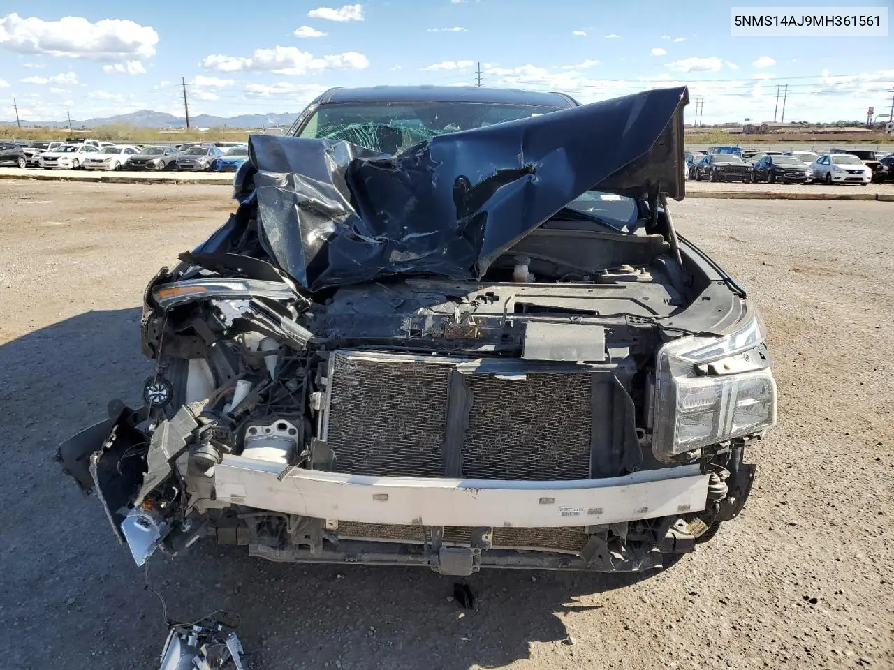 5NMS14AJ9MH361561 2021 Hyundai Santa Fe Se
