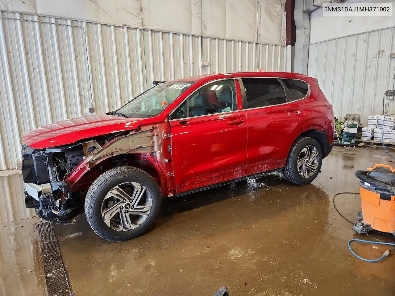 2021 Hyundai Santa Fe Se VIN: 5NMS1DAJ1MH371002 Lot: 56733646