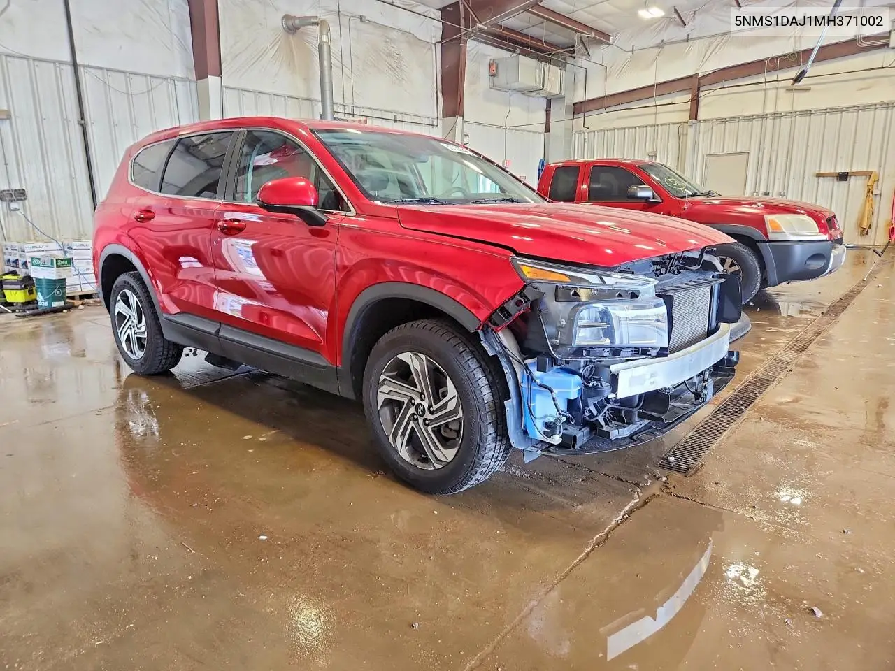 2021 Hyundai Santa Fe Se VIN: 5NMS1DAJ1MH371002 Lot: 56733646