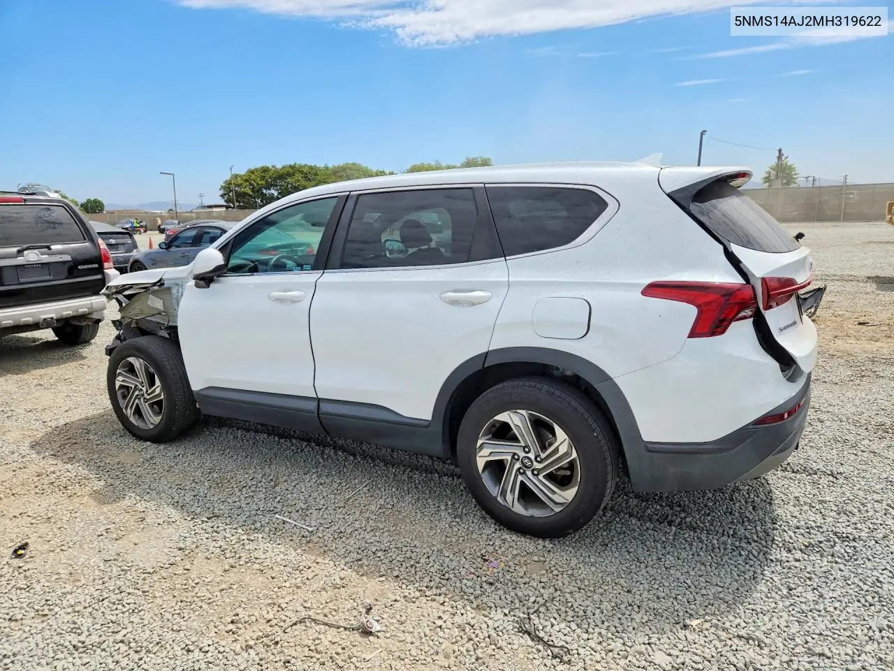 2021 Hyundai Santa Fe Se VIN: 5NMS14AJ2MH319622 Lot: 60452766