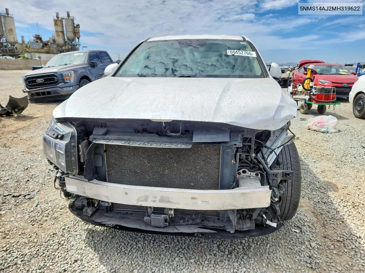 2021 Hyundai Santa Fe Se VIN: 5NMS14AJ2MH319622 Lot: 60452766