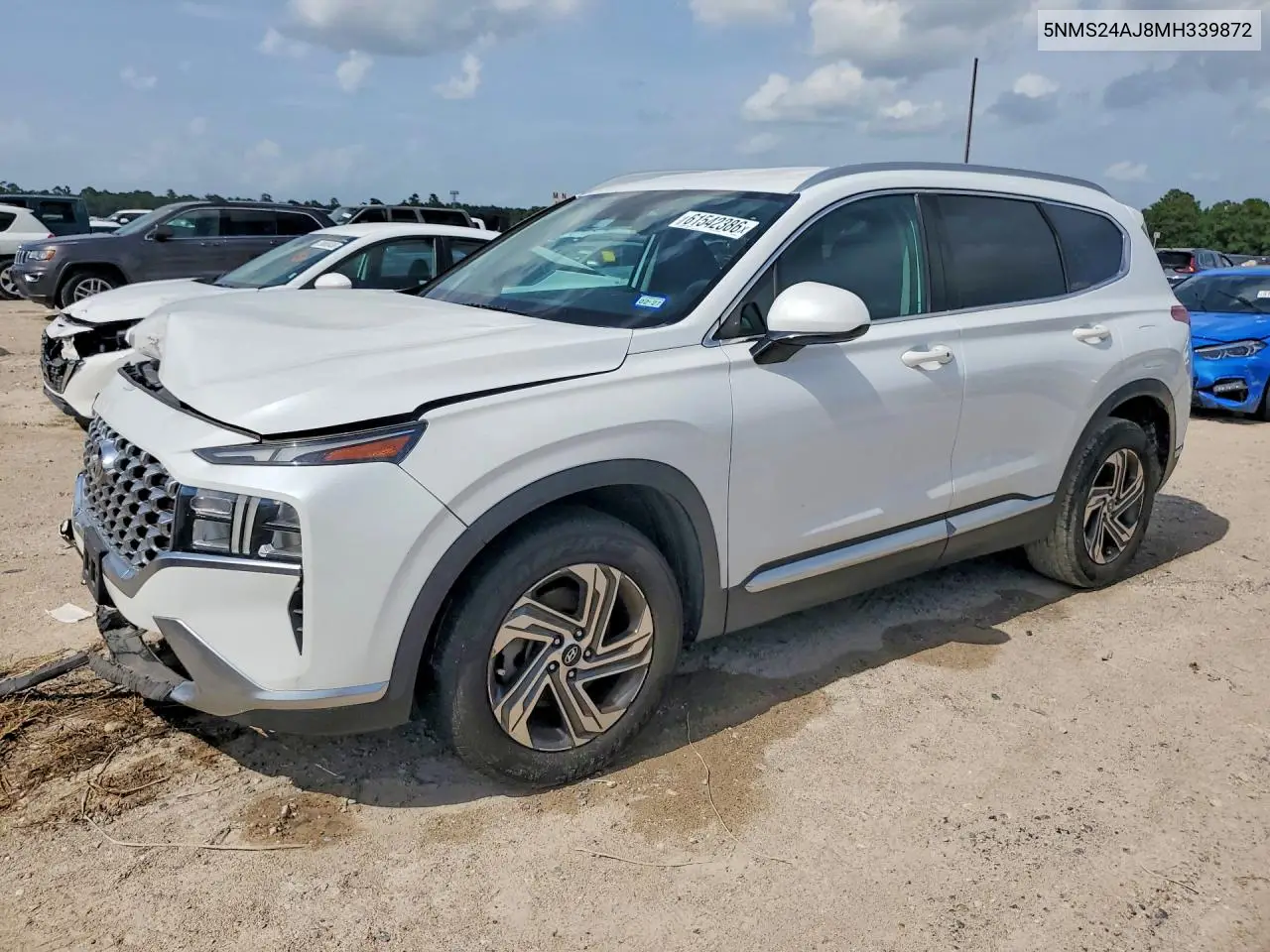 2021 Hyundai Santa Fe Sel VIN: 5NMS24AJ8MH339872 Lot: 61542386