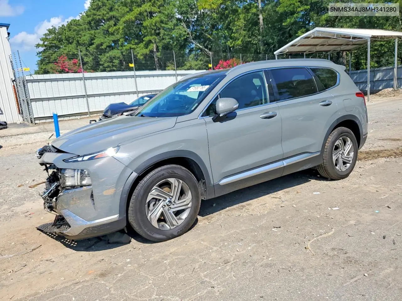 2021 Hyundai Santa Fe Sel VIN: 5NMS34AJ8MH341280 Lot: 61680766