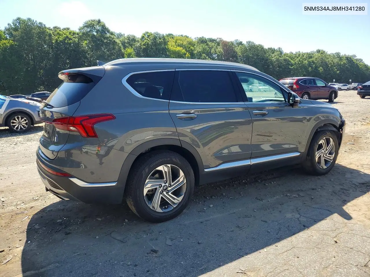 2021 Hyundai Santa Fe Sel VIN: 5NMS34AJ8MH341280 Lot: 61680766