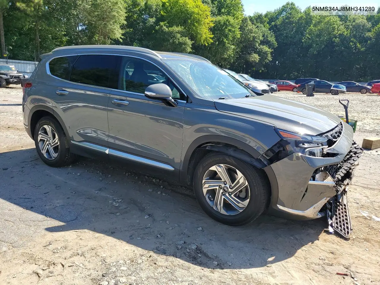 2021 Hyundai Santa Fe Sel VIN: 5NMS34AJ8MH341280 Lot: 61680766