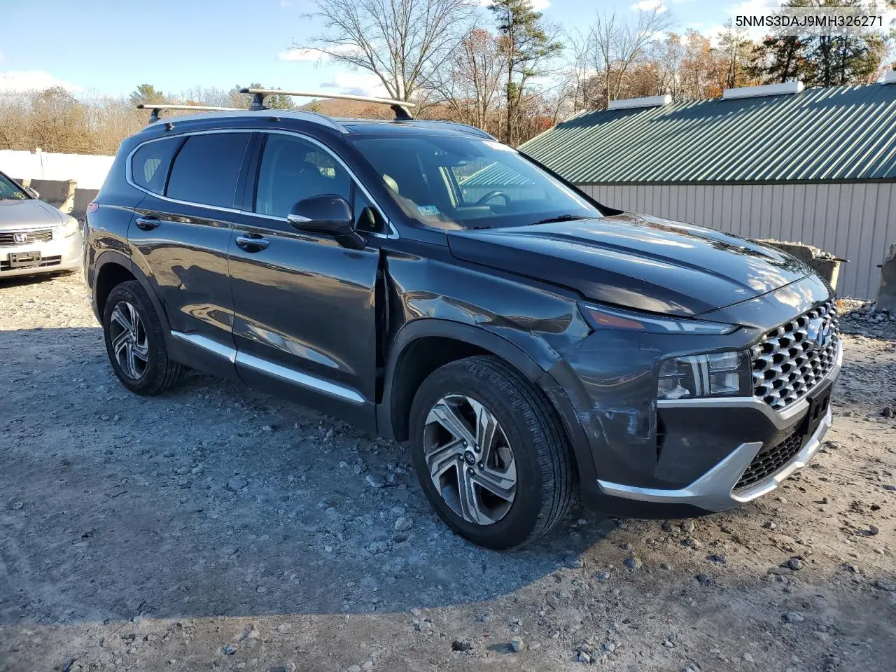 5NMS3DAJ9MH326271 2021 Hyundai Santa Fe Sel