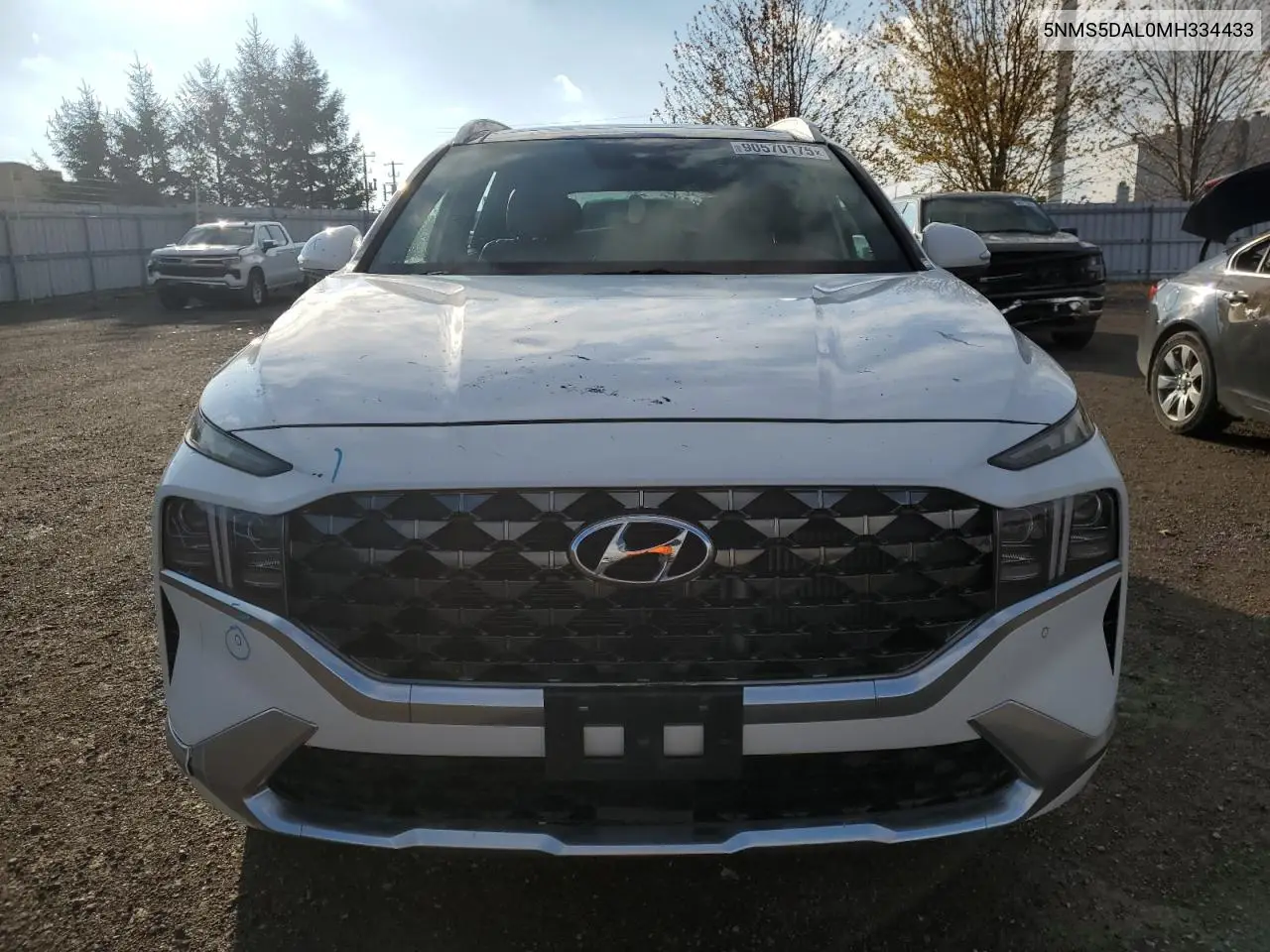 5NMS5DAL0MH334433 2021 Hyundai Santa Fe Calligraphy