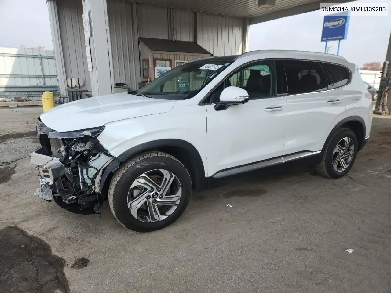 5NMS34AJ8MH339285 2021 Hyundai Santa Fe Sel
