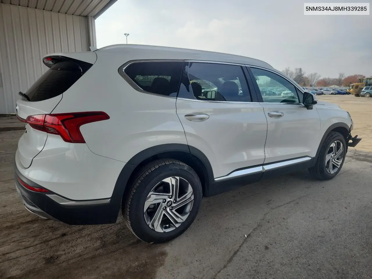 5NMS34AJ8MH339285 2021 Hyundai Santa Fe Sel