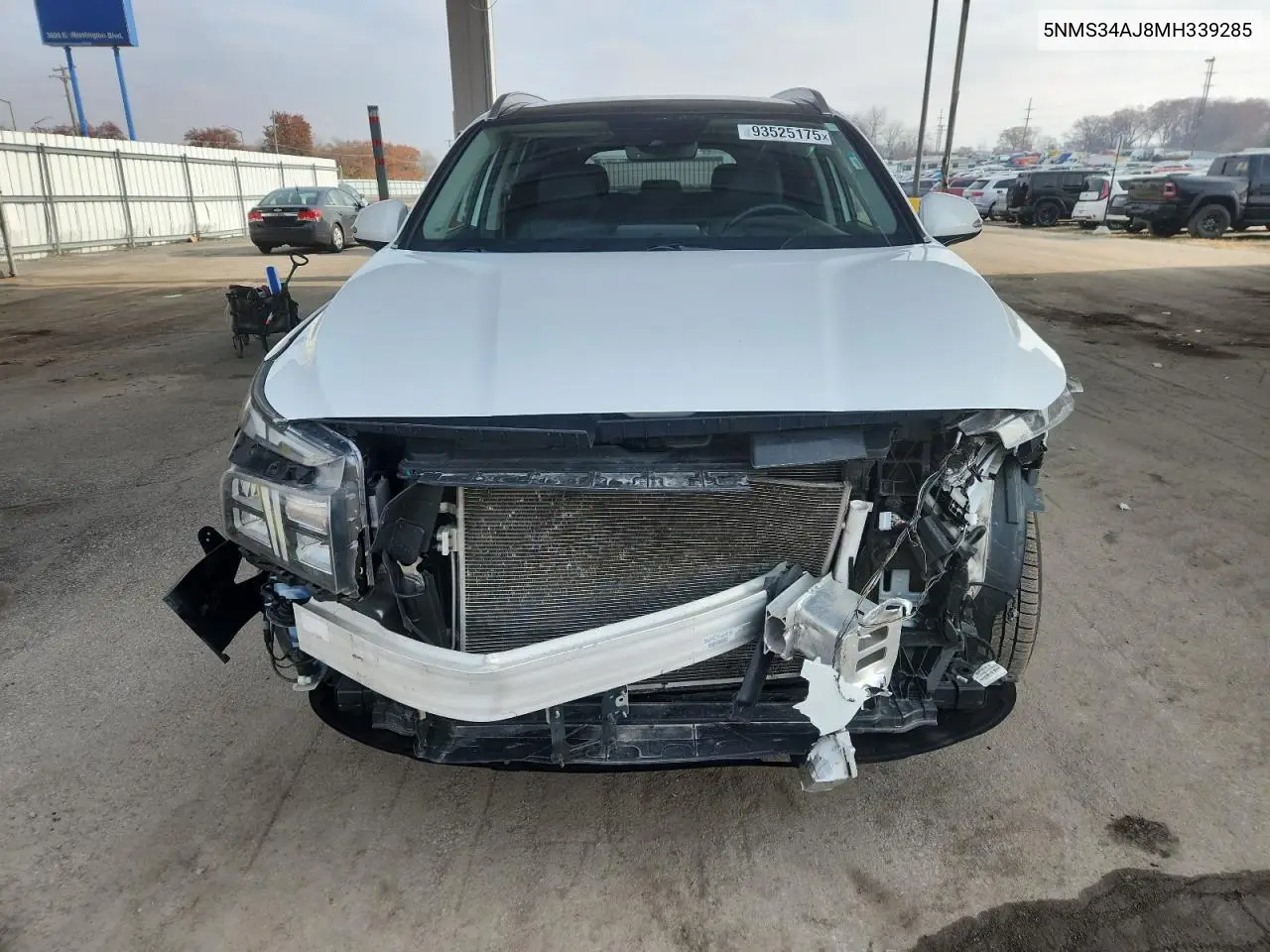 5NMS34AJ8MH339285 2021 Hyundai Santa Fe Sel