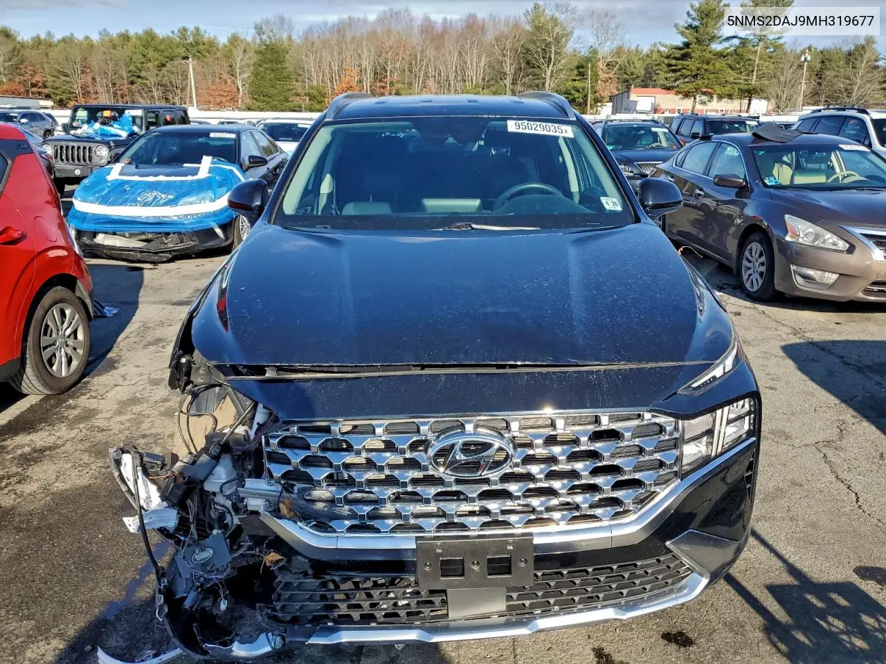 5NMS2DAJ9MH319677 2021 Hyundai Santa Fe Sel