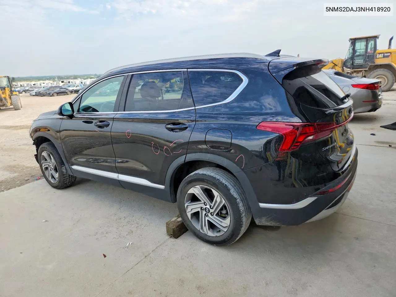 2022 Hyundai Santa Fe Sel VIN: 5NMS2DAJ3NH418920 Lot: 60856896
