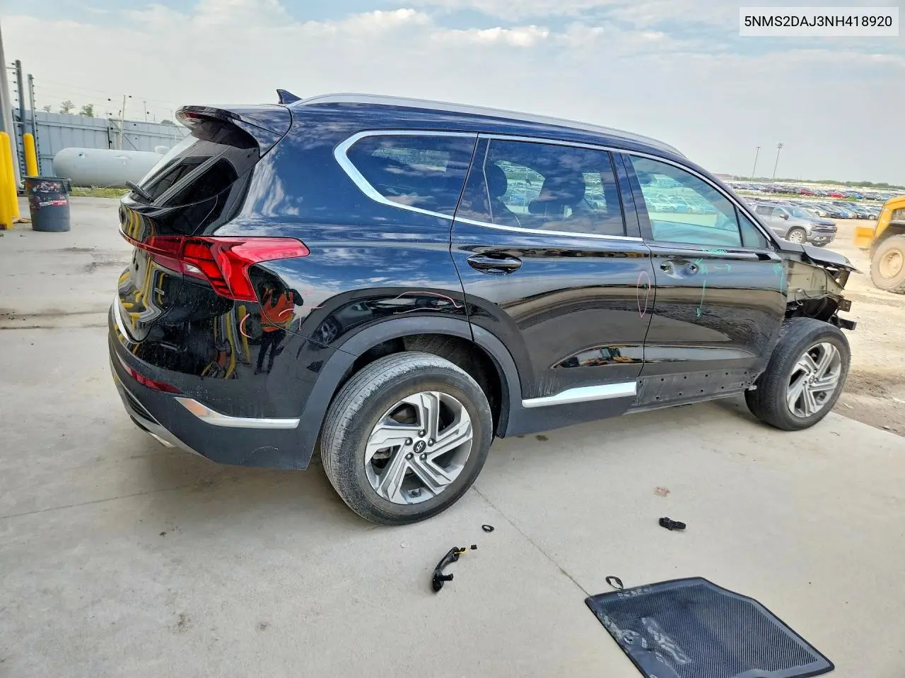 2022 Hyundai Santa Fe Sel VIN: 5NMS2DAJ3NH418920 Lot: 60856896