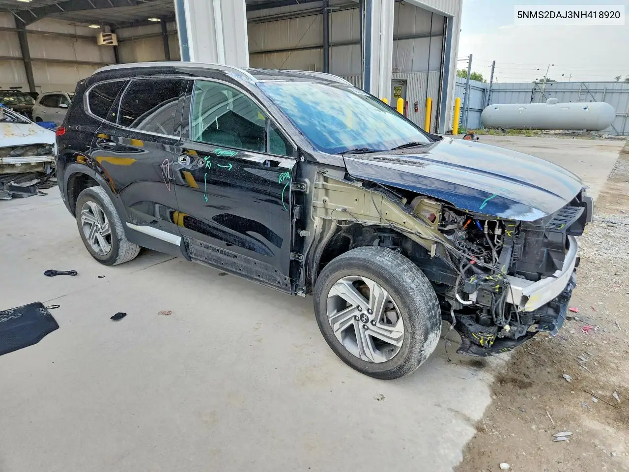 2022 Hyundai Santa Fe Sel VIN: 5NMS2DAJ3NH418920 Lot: 60856896