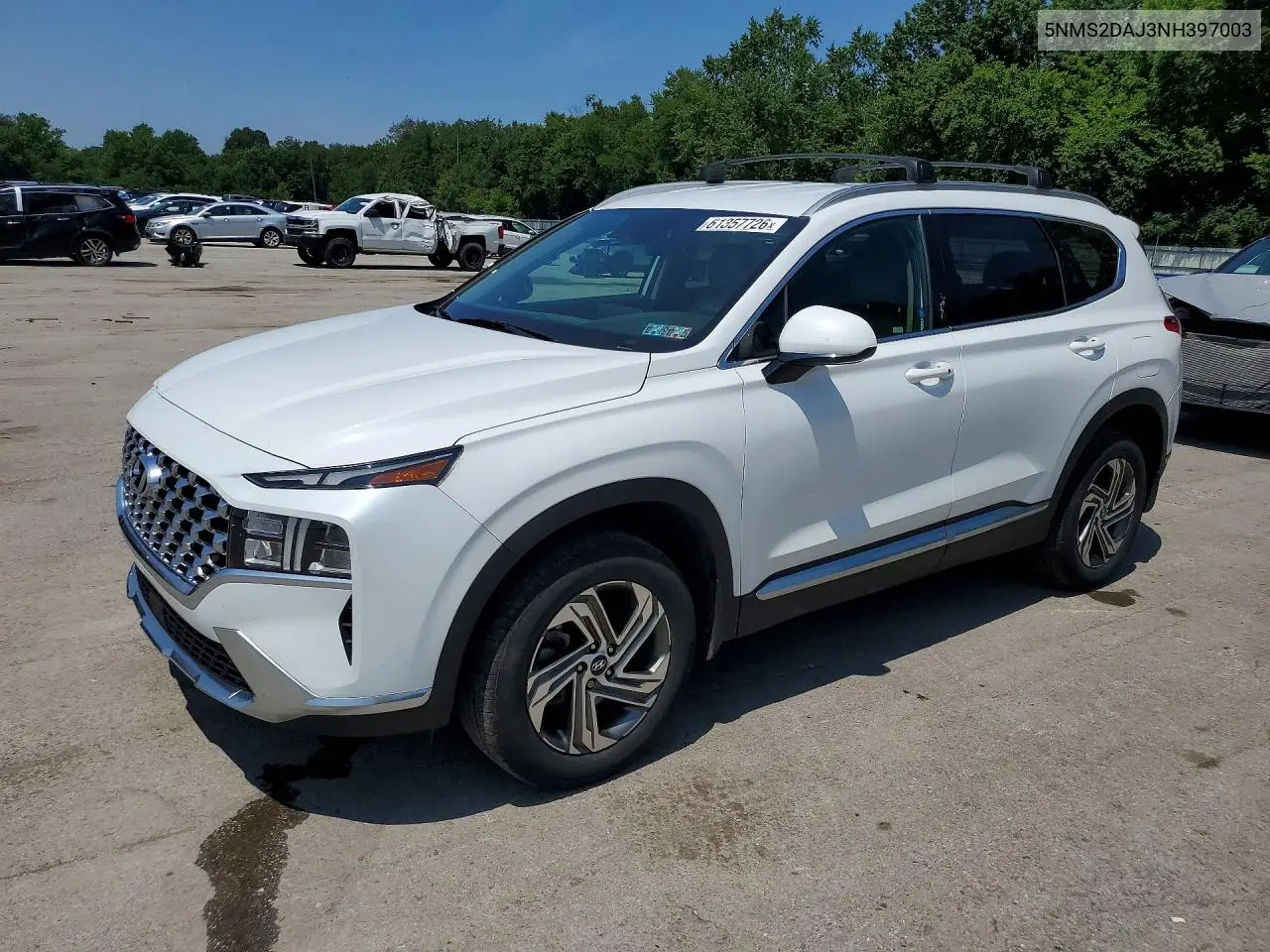2022 Hyundai Santa Fe Sel VIN: 5NMS2DAJ3NH397003 Lot: 61357726