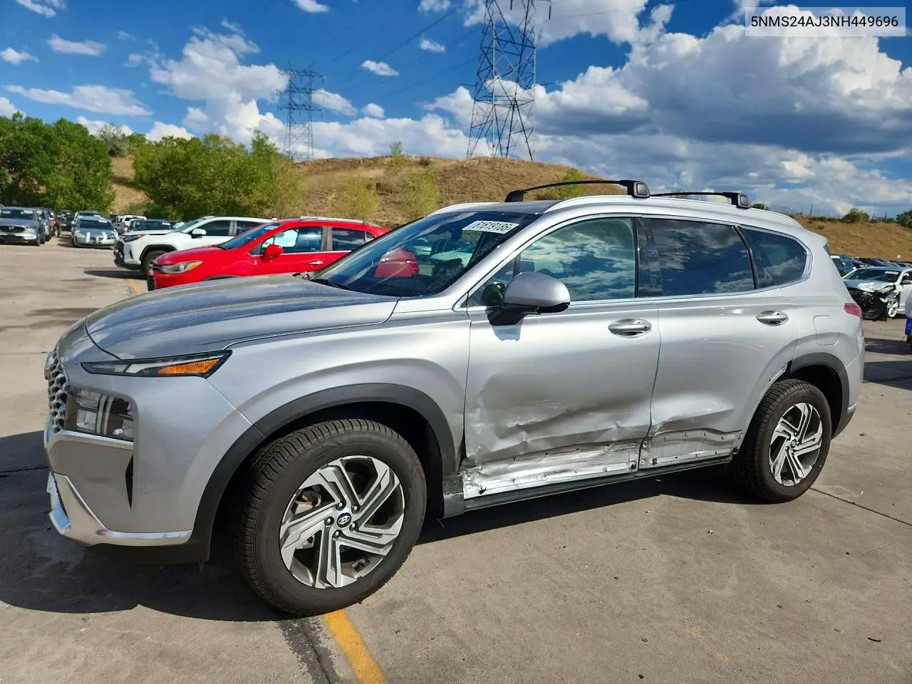 2022 Hyundai Santa Fe Sel VIN: 5NMS24AJ3NH449696 Lot: 61619186