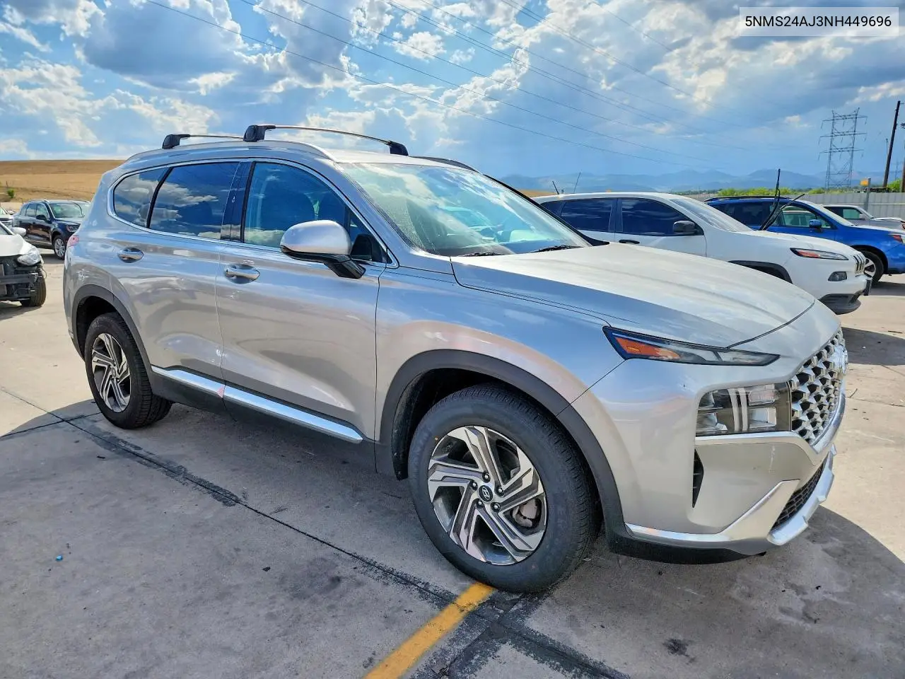 2022 Hyundai Santa Fe Sel VIN: 5NMS24AJ3NH449696 Lot: 61619186
