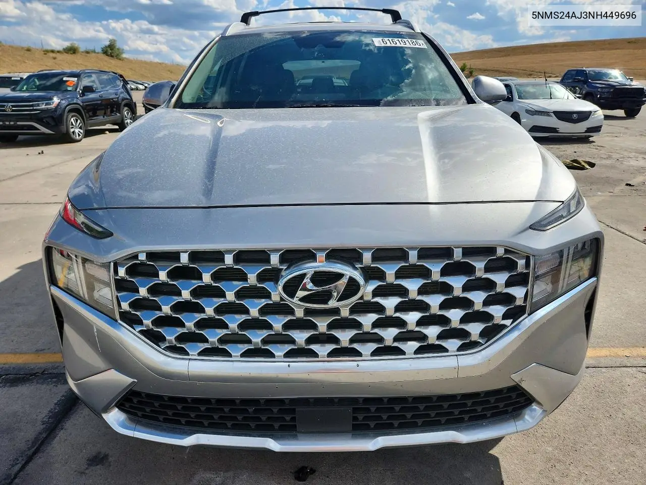 2022 Hyundai Santa Fe Sel VIN: 5NMS24AJ3NH449696 Lot: 61619186