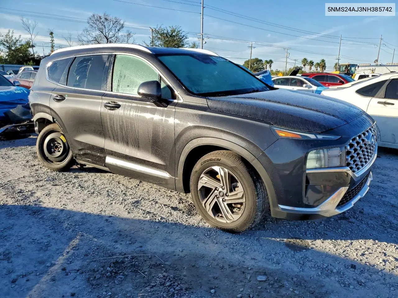 5NMS24AJ3NH385742 2022 Hyundai Santa Fe Sel