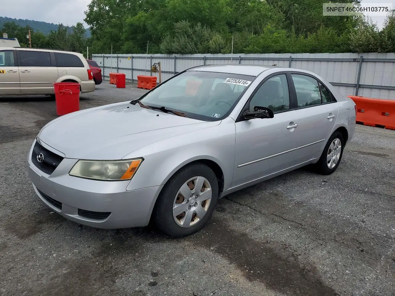 2006 Hyundai Sonata Gl VIN: 5NPET46C06H103775 Lot: 62253416