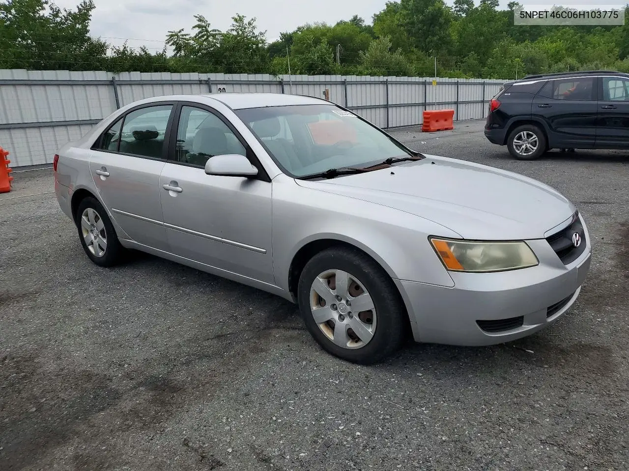 2006 Hyundai Sonata Gl VIN: 5NPET46C06H103775 Lot: 62253416