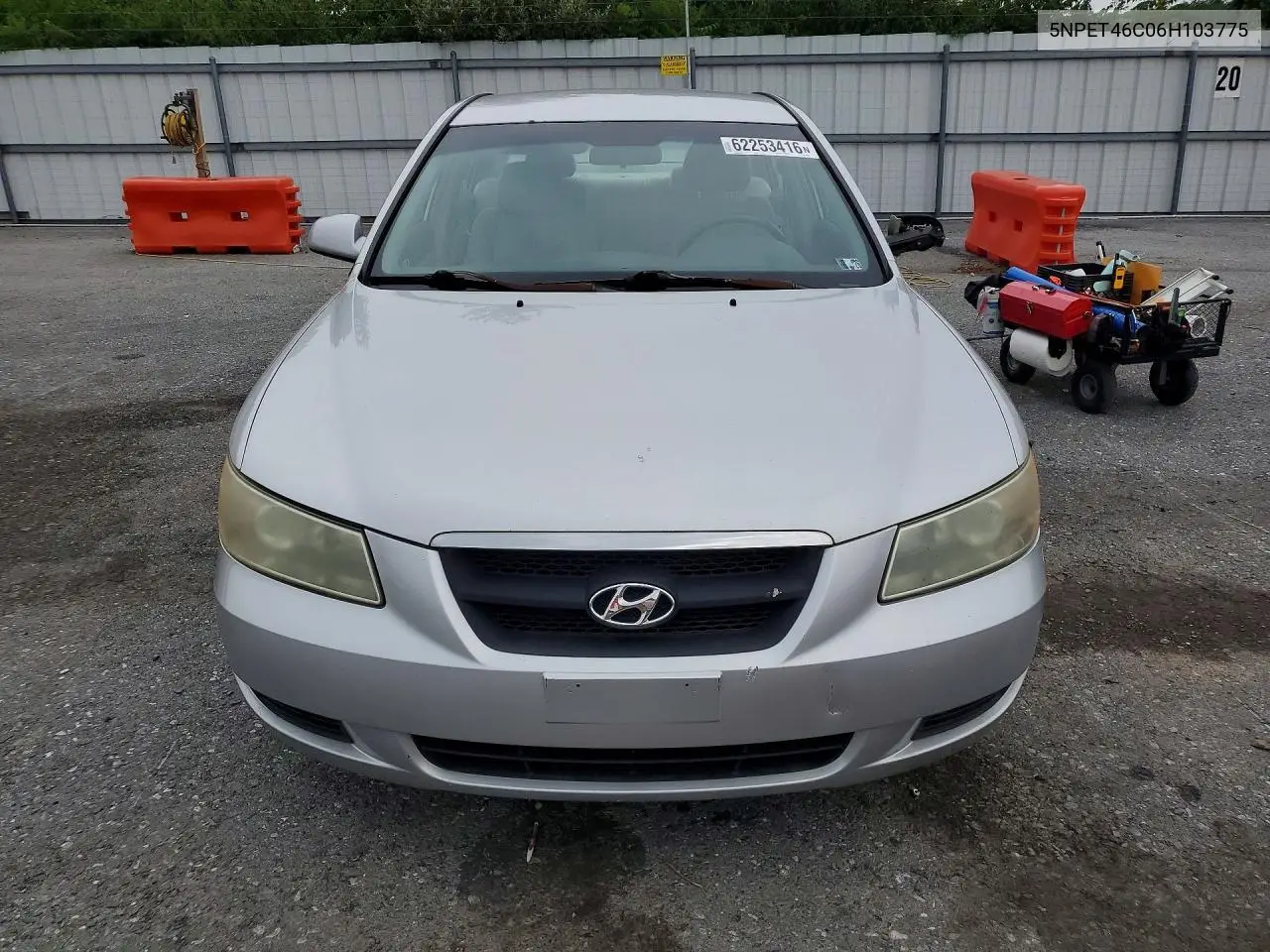 2006 Hyundai Sonata Gl VIN: 5NPET46C06H103775 Lot: 62253416