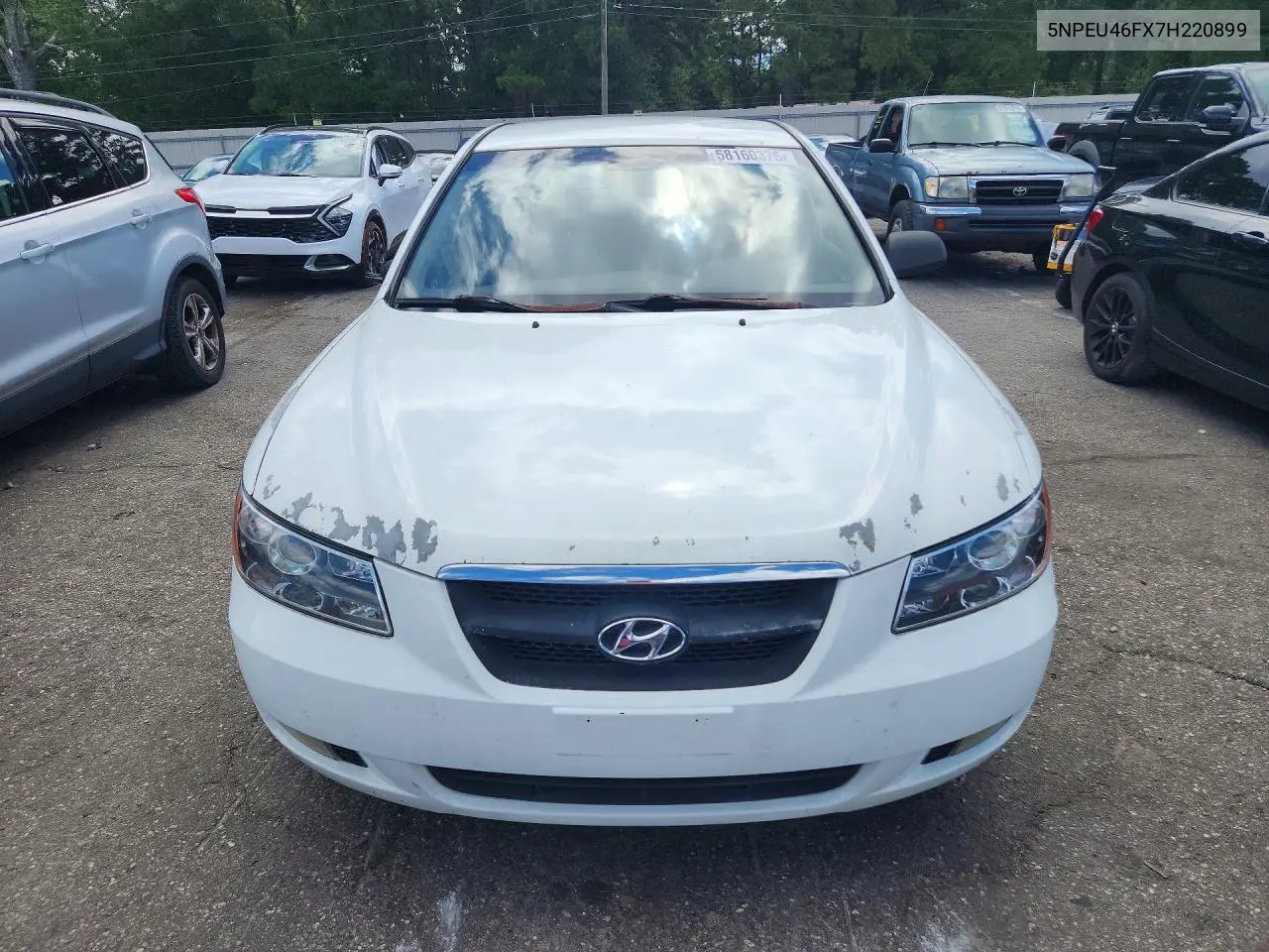 2007 Hyundai Sonata Se VIN: 5NPEU46FX7H220899 Lot: 58160376